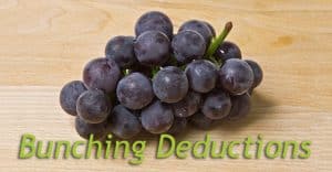 Now’s the time to start thinking about “bunching”