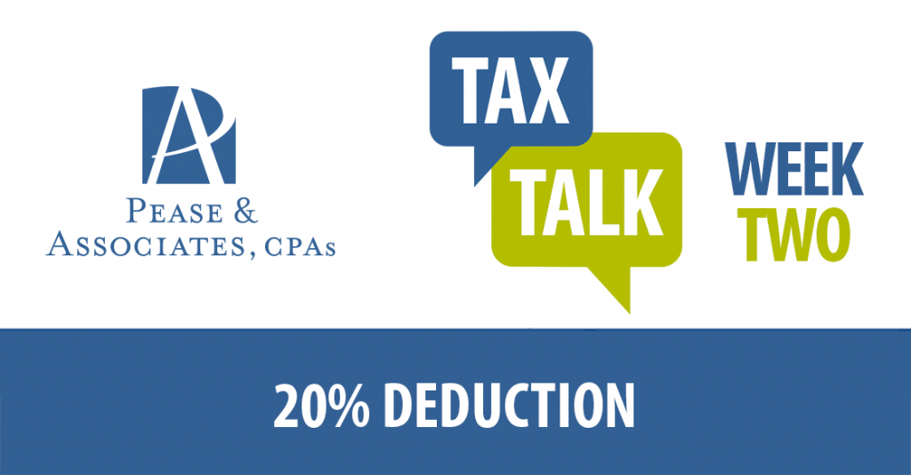 Tax Talk – 20% Deduction