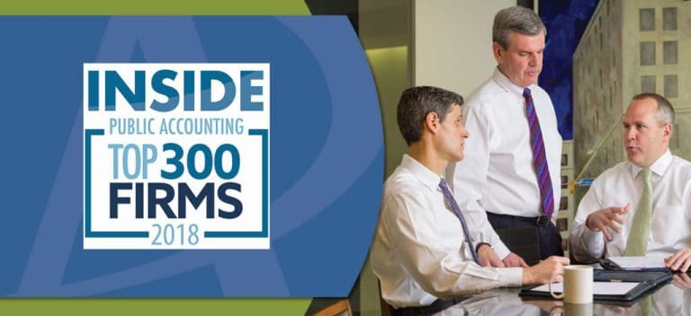Pease Associates CPAs is Recognized in the Top 300 Accounting Firms — Pease Bell recognized in Top 300 Accounting Firms 2018.