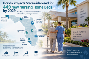 Florida Projects Statewide Need for 449 New Community Nursing Home Beds for July 2029